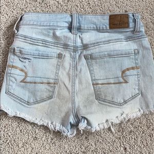 American Eagle Light wash ripped jean shorts